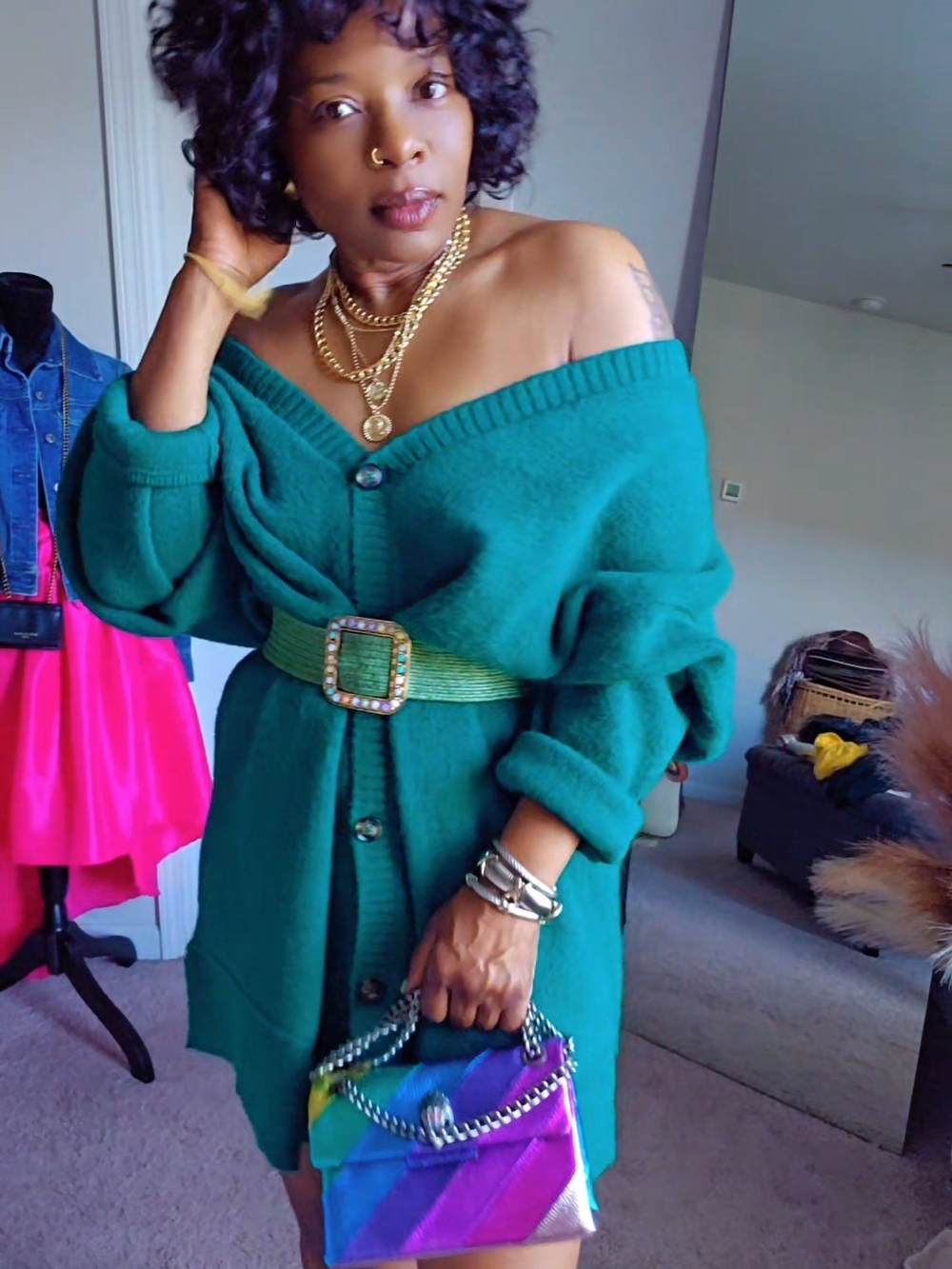 Torrid Emerald Green Button Front Cardigan Size 2 Plus Size Cozy Knit Sweater